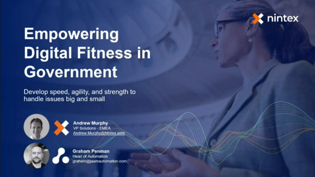 Empowering Digital Fitness in Government webinar cover