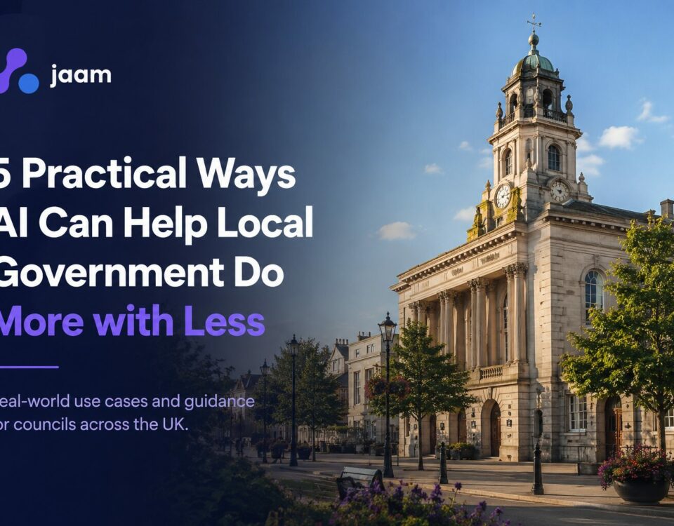 Historic UK council building representing how AI and automation can help local government improve efficiency and deliver better public services