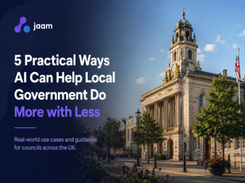 Historic UK council building representing how AI and automation can help local government improve efficiency and deliver better public services