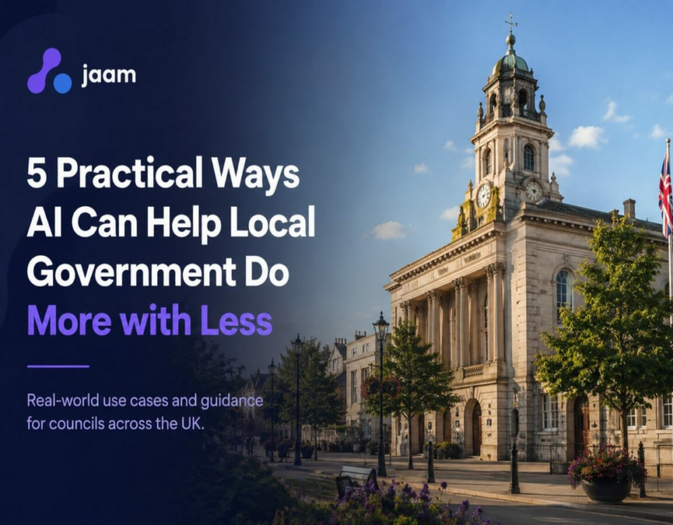 Historic UK council building representing how AI and automation can help local government improve efficiency and deliver better public services