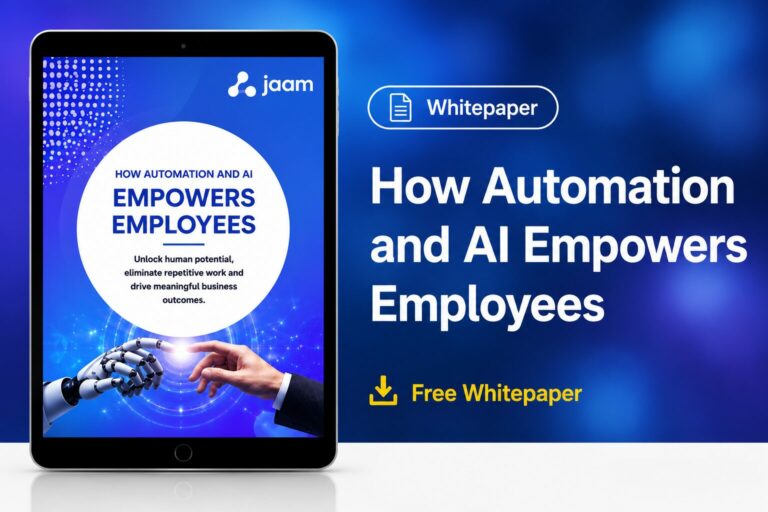How Automation and AI Empowers Employees free whitepaper by jaam