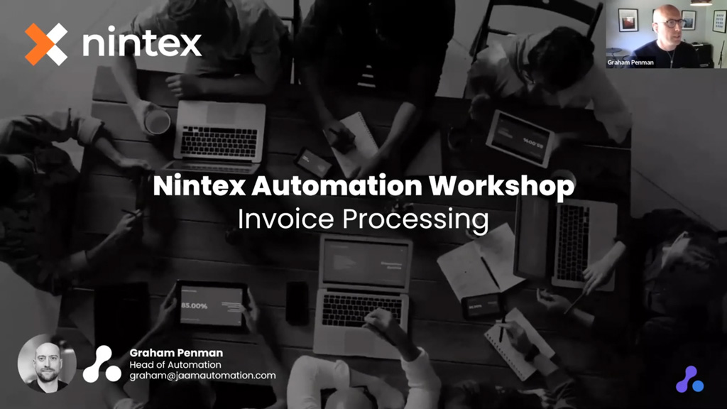 Nintex Automation Workshop Webinar cover