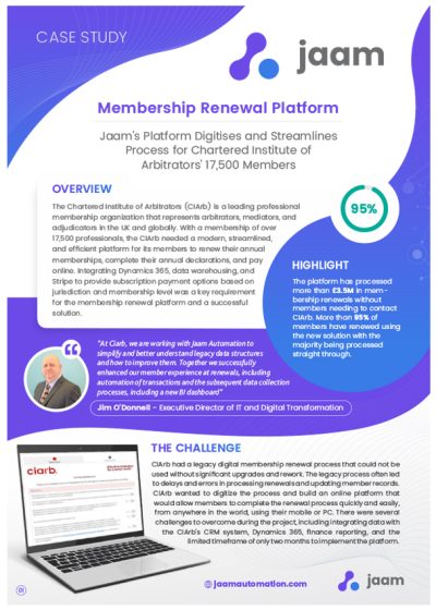 CIArb Membership Renewal Platform Case Study Case Study Download